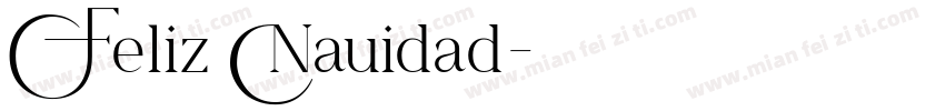 Feliz Nauidad字体转换